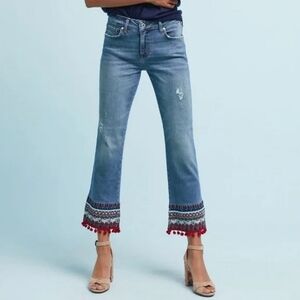 Pilcro & The Letterpress Bootcut Embellished Jeans